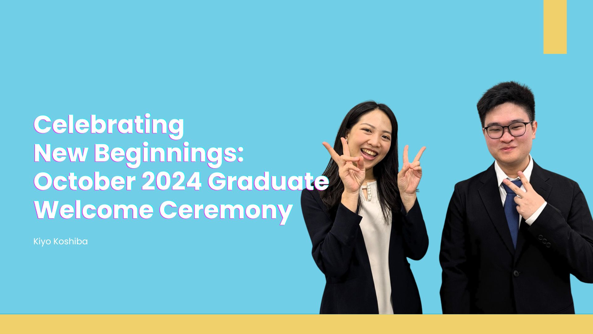 Celebrating New Beginnings: October 2024 Graduate Welcome Ceremony