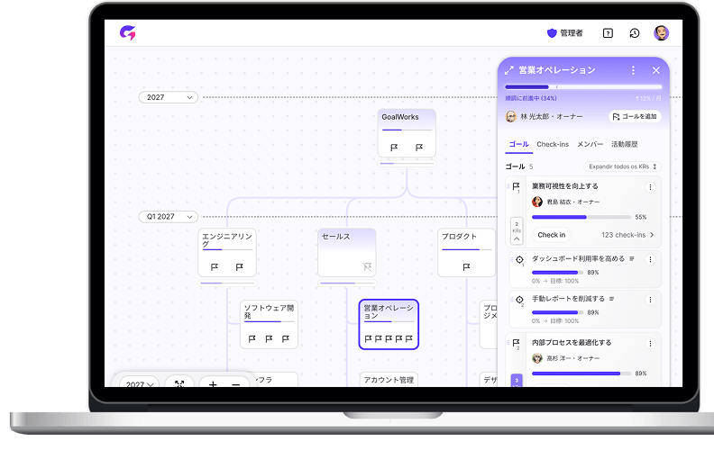 Colorkrew Goals 製品画面